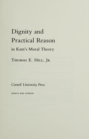 Tapa de Dignity and practical reason in Kant's moral theory