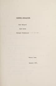 Tapa de Economic regulations