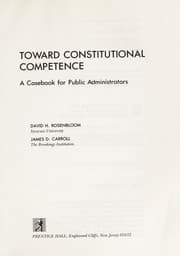 Tapa de Toward constitutional competence