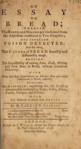 Tapa de An essay on bread