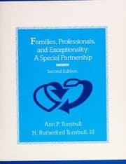 Tapa de Families, professionals, and exceptionality