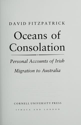 Tapa de Oceans of consolation