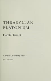 Tapa de Thrasyllan platonism
