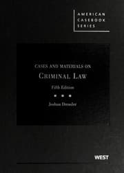 Tapa de Cases and materials on criminal law