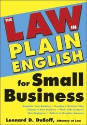 Tapa de The Law (In Plain English) for Small Business (Sphinx Legal)