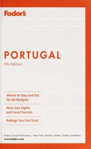 Tapa de Fodor's Portugal