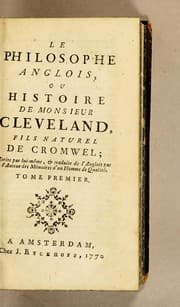 Tapa de Le philosophe anglois, ou histoire de Monsieur Cleveland, fils naturel de Cromwell