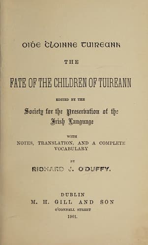 Tapa de Oidhe chloinne Tuireann =