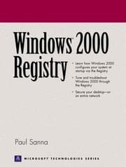 Tapa de Windows 2000 Registry