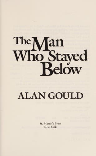 Tapa de The man who stayed below