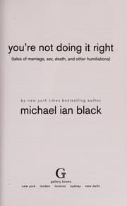 Tapa de You're not doing it right