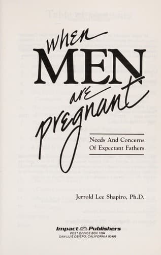 Tapa de When men are pregnant