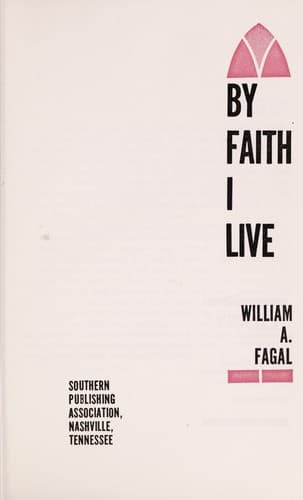 Tapa de By faith I live