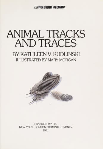 Tapa de Animal tracks and traces