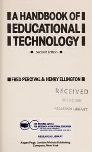Tapa de A handbook of educational technology