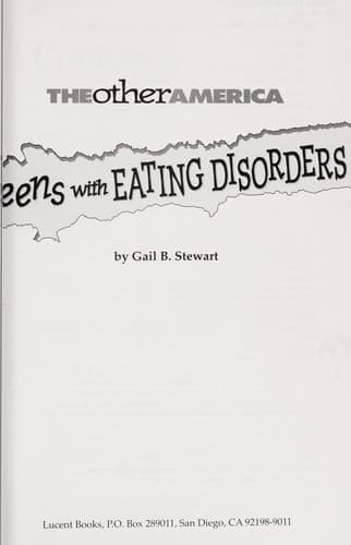 Tapa de Teens with eating disorders