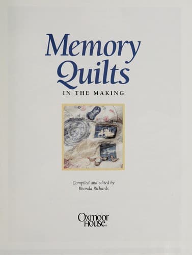 Tapa de Memory Quilts in the Making