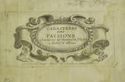 Tapa de Caracteres des passions gravés