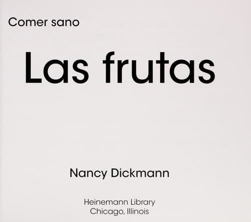 Tapa de Las frutas