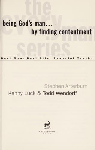 Tapa de Being God's man -- by finding contentment