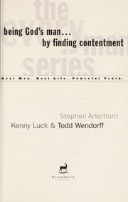 Tapa de Being God's man -- by finding contentment