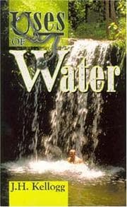 Tapa de The uses of water in health and disease