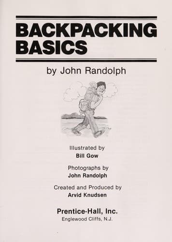 Tapa de Backpacking basics