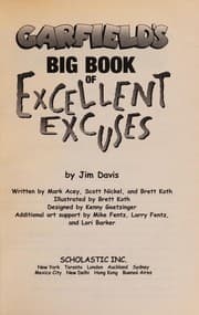Tapa de Garfield's big book of excellent excuses