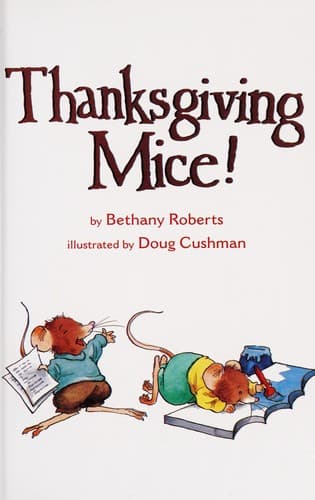Tapa de Thanksgiving mice!
