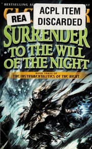 Tapa de Surrender to the will of the night