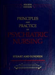 Tapa de Principles and practice of psychiatric nursing