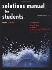 Tapa de Solutions Manual for Students to Accompany Physics for Scientists and Engineers