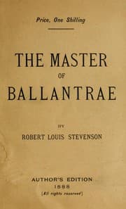 Tapa de The master of Ballantrae