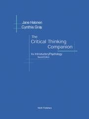 Tapa de Critical Thinking Companion for Introductory Psychology