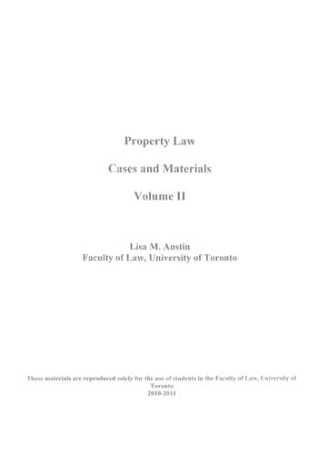 Tapa de Property law