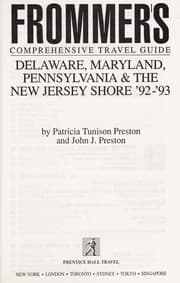 Tapa de Frommer's comprehensive travel guide, Delaware, Maryland, Pennsylvania & the New Jersey Shore '92-'93