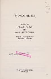 Tapa de Monotheism