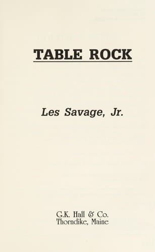 Tapa de Table rock