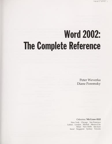 Tapa de Word 2002