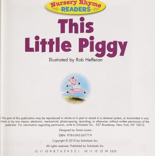 Tapa de This little piggy