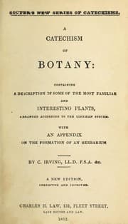 Tapa de A catechism of botany