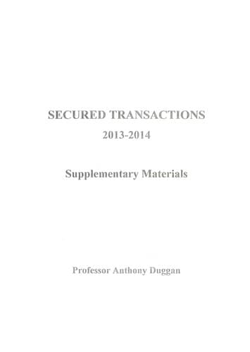 Tapa de Secured transactions