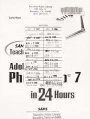 Tapa de Sams teach yourself Adobe Photoshop 7 in 24 hours