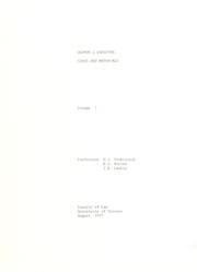 Tapa de Debtor and creditor, cases and materials