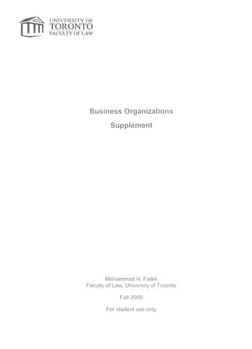 Tapa de Business organizations