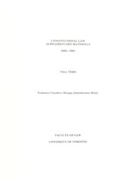 Tapa de Constitutional law
