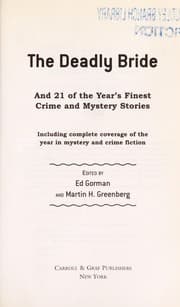 Tapa de The deadly bride, and 21 of the year's finest crime and mystery stories