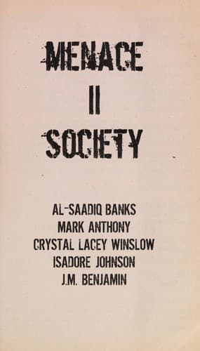 Tapa de Menace II society