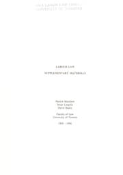 Tapa de Labour law
