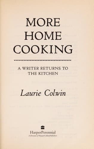 Tapa de More home cooking